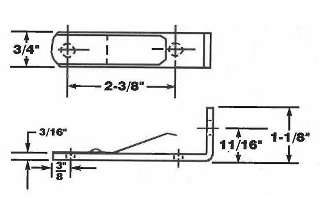 Anti-Rattle Spring Rod Guide with Zinc Plated Finish - Image 2