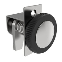 Medium Three-Hole Mount Self-Adjusting Compression Latch - Black Knob