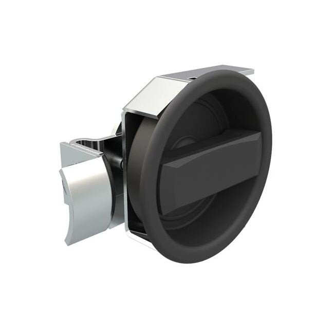 Adjustable Grip Flush Cup Cam Latch - Small Size, Black - Image 1