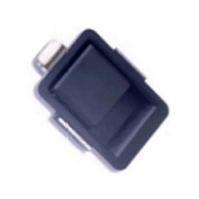 Small Stainless Steel Push-to-Close Paddle Latches - Image 1