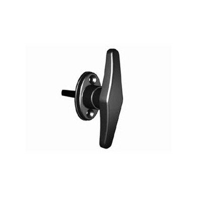 Southco Cam Latch T & L-Handle, Zinc Alloy, Powder Coat, Black - Image 1