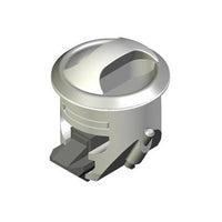 Southco Novibra Push-to-Close Knob Latch - White/Chrome