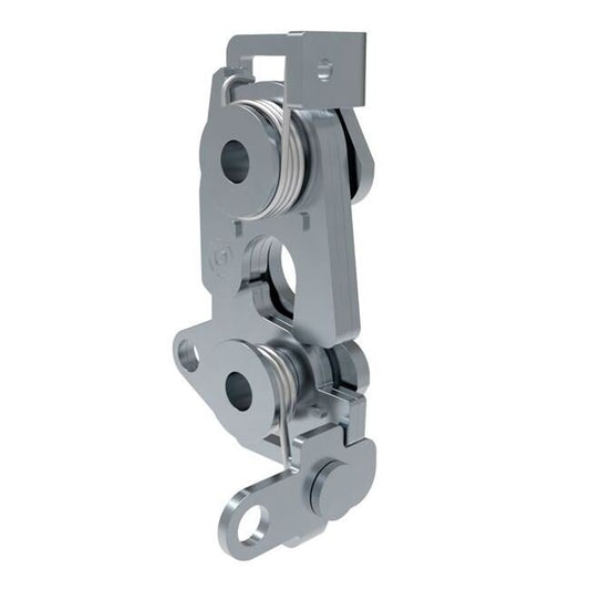 Southco R4 Rotary Latch - Large Size, Dual Trigger, Steel, Zinc Plate - Image 1