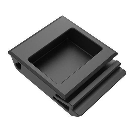 Southco A3 Slide Latch - Push to Close, Large Size, Black ABS - Image 1