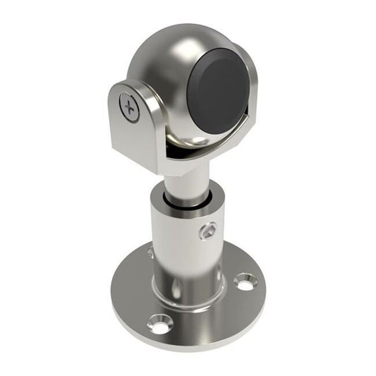 M5 Adjustable Height Swivel Magnetic Catch, Polished Stainless Steel - Image 1