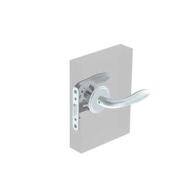 Southco Swing Door Lock - Portofino Handle, Satin Chrome - Image 1