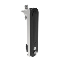 Southco CR Outdoor Multi-Point Compression Latch - Key Locking, Black Zinc Alloy