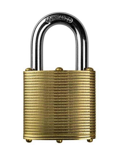 Military-Grade Marine Series Brass Laminated Padlock 1-3/4in - Image 1