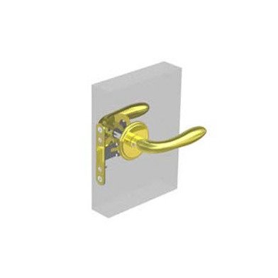 Southco MA Swing Door Lock with Portofino Handle - Diamond Brass - Image 1