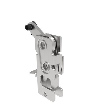 Compact Stainless Steel Two-Stage Rotary Latch with Cable Mounting Bracket - Image 1