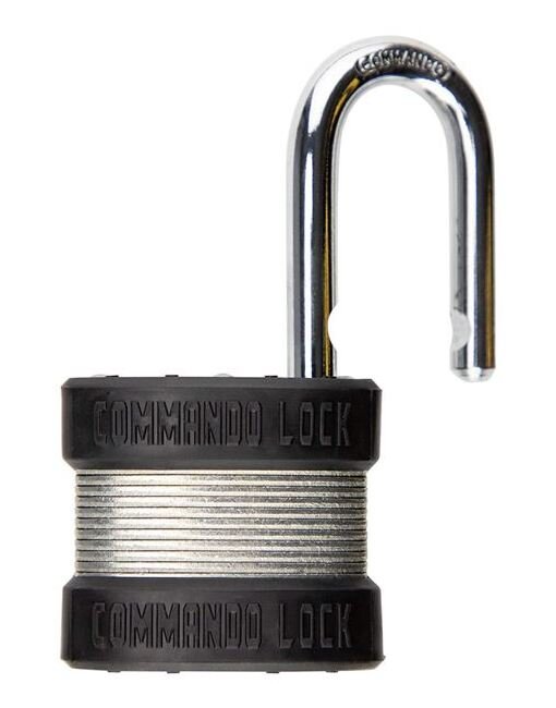 Military-Grade Steel Zinc Padlock - 1-3/4 in. Wide - Image 2
