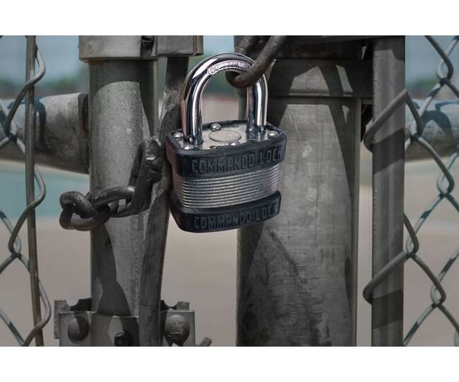 Military-Grade Steel Zinc Padlock - 1-3/4 in. Wide - Image 3
