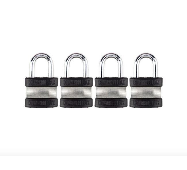 Military-Grade Steel Zinc Padlock - 1-3/4 in. Wide - Image 1