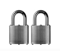 Military-Grade Steel Laminated Zinc Padlock - 1-3/4 in. Wide