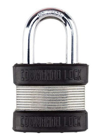 Commando Lock Military-Grade Zinc Padlock 1-3/4" Steel Bumper
