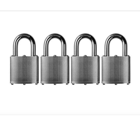 Military-Grade 1-3/4 in. Wide Steel Laminated Zinc Padlock - Image 1