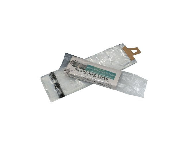 7.5 Inch Low-Density Flat Newspaper Bag with Suffocation Warning - Image 1