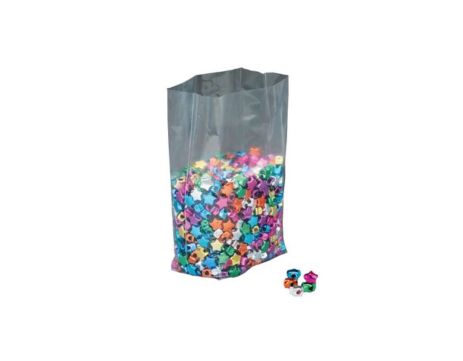 14x26 in 1-2 Mil Low-Density Gusseted Polyethylene Bag - Image 1