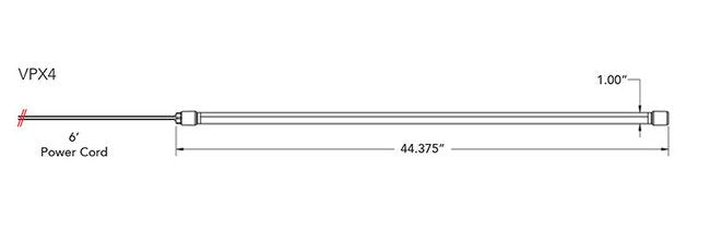 277 Volt (V) Alternating Current (AC) Input Voltage Low-Profile Driverless Vaporsealed Light Emitting Diode (LED) Linear Luminaire Light - Image 2