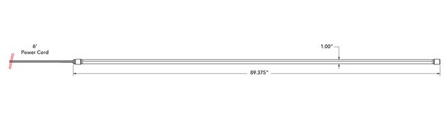 277 Volt (V) Alternating Current (AC) Input Voltage Low-Profile Driverless Vaporsealed Light Emitting Diode (LED) Linear Luminaire Light - Image 4