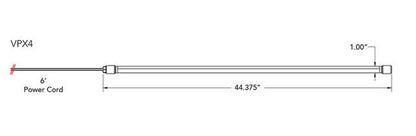120 Volt (V) Alternating Current (AC) Voltage Low-Profile Driverless Vaporsealed Light Emitting Diode (LED) Linear Luminaire Light - Image 2