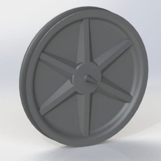LP Series 6 Inch (in) Outside Diameter Standard Unbored Molybdenum Disulfide Nylon Pulley - Image 1