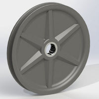 LP Series 0.5 Inch (in) Bore Diameter and 6 Inch (in) Outside Diameter Standard Needle Roller Bearing Sealed Molybdenum Disulfide Nylon Pulley