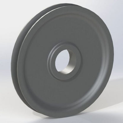 LP Series 0.634 Inch (in) Bore Diameter and 3.5 Inch (in) Outside Diameter Standard Plain Bore Molybdenum Disulfide Nylon Pulley - Image 1