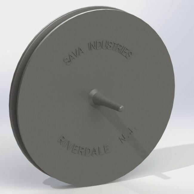 LP Series 2.5 Inch (in) Outside Diameter Standard Unbored Molybdenum Disulfide Nylon Pulley - Image 1