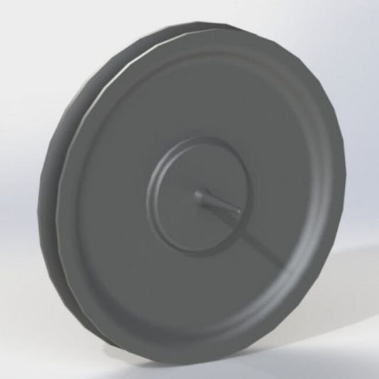 LP Series 4 Inch (in) Outside Diameter Standard Unbored Molybdenum Disulfide Nylon Pulley - Image 1