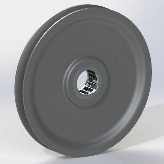 LP Series 0.5 Inch (in) Bore Diameter and 2.5 Inch (in) Outside Diameter Standard Needle Roller Bearing Molybdenum Disulfide Nylon Pulley - Image 1