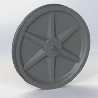 LP Series 6 Inch (in) Outside Diameter Standard Unbored Molybdenum Disulfide Nylon Pulley