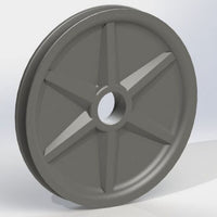 LP Series 0.501 Inch (in) Bore Diameter and 6 Inch (in) Outside Diameter Standard Plain Bore Molybdenum Disulfide Nylon Pulley