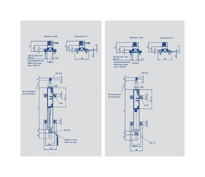 Inductive Linear Position Sensor - LS1 Series with Return Springs - Image 3