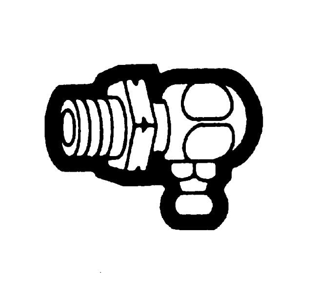 47/64" Thread Grease Fitting - 90° Self-Tapping Fitting - Image 1