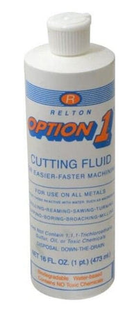Relton Option1 Water Soluble Cutting Fluid Lubricating Oil - 1 Pt Bottle