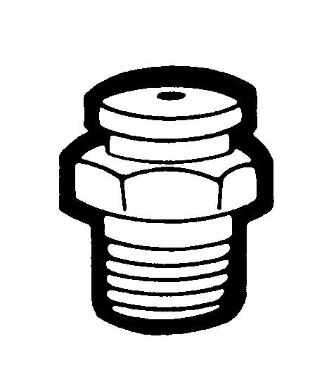 Buttonhead Grease Fitting - 1/4" PTF-5/8" Diameter - Image 1
