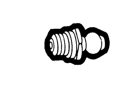 Thread Grease Fitting - 1/4"-28 Straight, 17/32" Length - Image 1