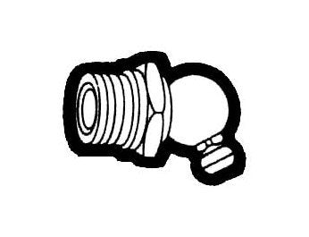 7/8" Thread Grease Fitting - 1/4"-28 Thread Angle Self-Tapping - Image 1