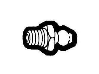 17/32" Straight Grease Fitting - 1/4"-28 Thread - Image 1
