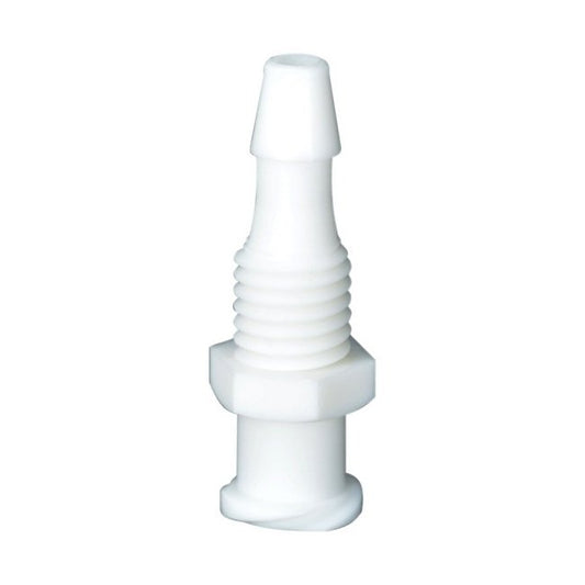 Panel Mount Female Luer Lock to 1/8" Barb Bulkhead Connector - Image 1