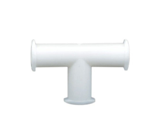 Female Luer Lug Style White Nylon Tee Fitting - Image 1