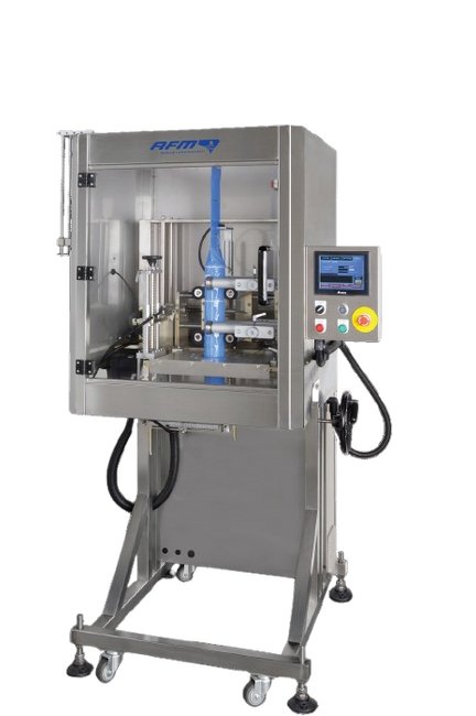 AFM LX-150 Shrink Sleeve Labeler with Tamper Evident Banding - Image 1