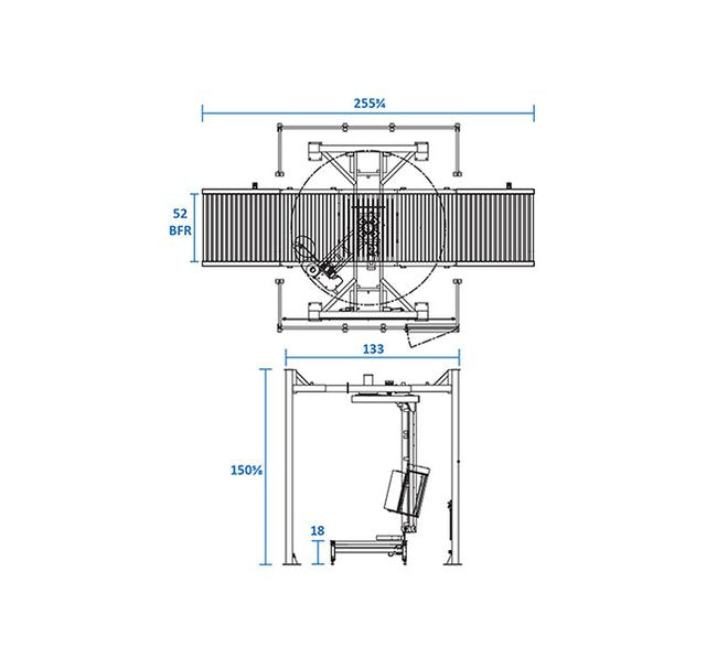Phoenix PRTA 2200 Automatic Rotary Ring Stretch Wrapping Machine - Image 2