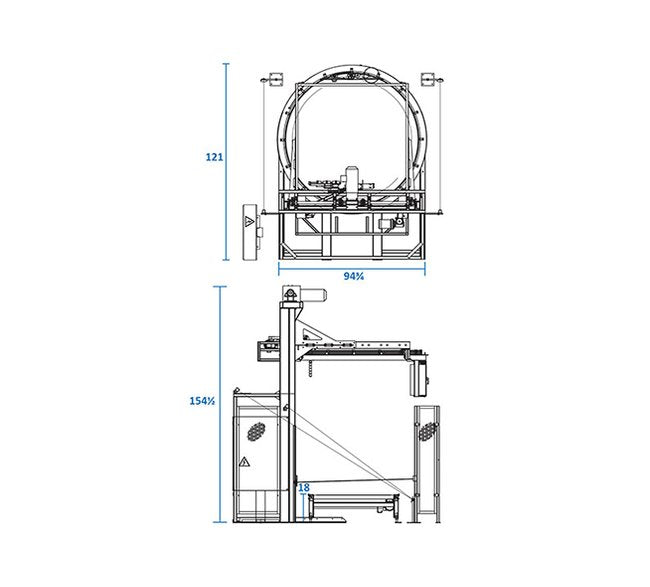 Phoenix PRRA-2100C Automatic Rotary Ring Pallet Wrapper - Image 1