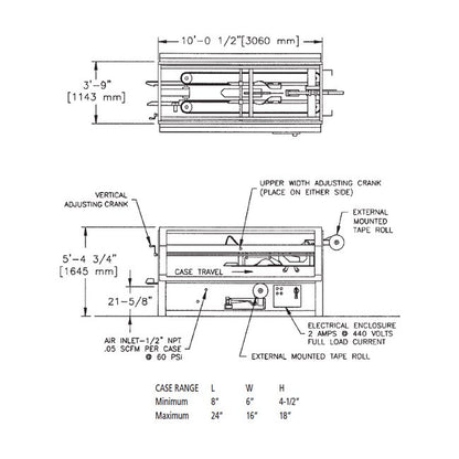 ABC Packaging Super Pro 30T Top and Bottom Tape Case Sealers - Image 2
