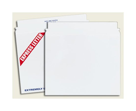 Express Self-Sealing Pouch Mailers 12-1/2 x 9-1/2 in, White, 250/CS - Image 1