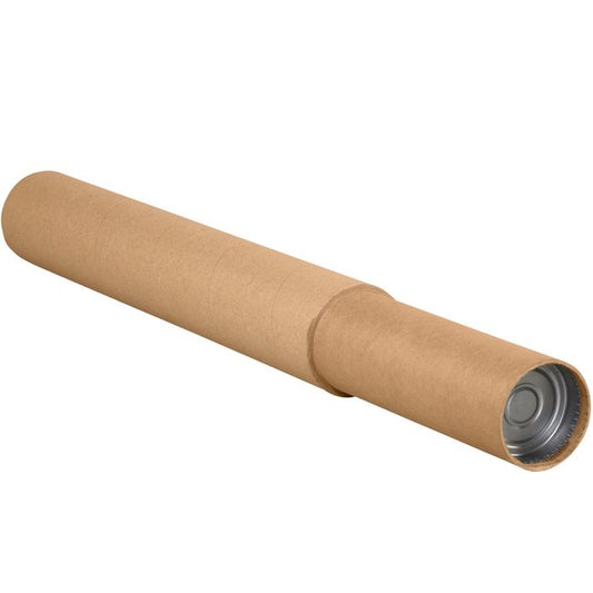 Adjustable Kraft Mailing Tubes, 24-44in Length, 3-1/4in Diameter, Pack of 25 - Image 1