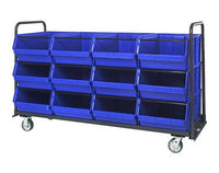 Blue Magnum Tote Truck with Bins, 30x78