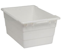 White Cross Stack Tub - 23-3/4 x 17-1/4 x 12 inches